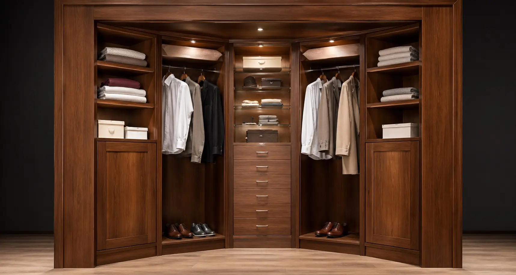 Dressing sur mesure avec rangements optimisés